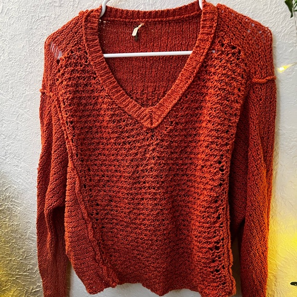 Free people knitted sweater blood orange - Picture 1 of 6